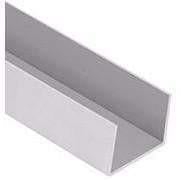 Aluminium Board Channel (U)-Embellishments & Trims-Salbev-𝑊16 x 𝑇1.6𝑚𝑚 x 𝐿2.5m-diyshop.co.za