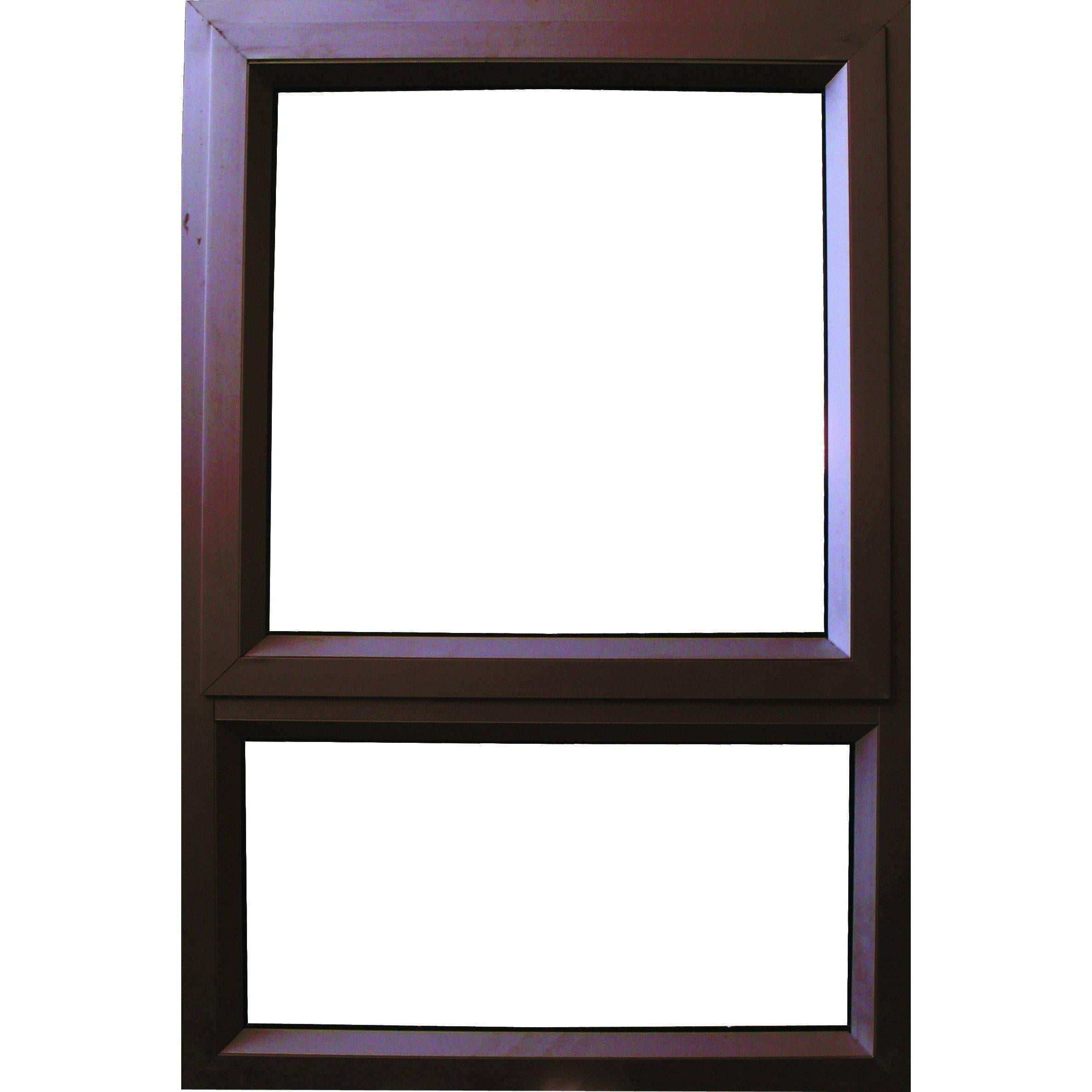 Window Aluminium PT 69 (𝑊590x𝐻890mm)-Window Frames-KNI-Bronze-Clear-diyshop.co.za