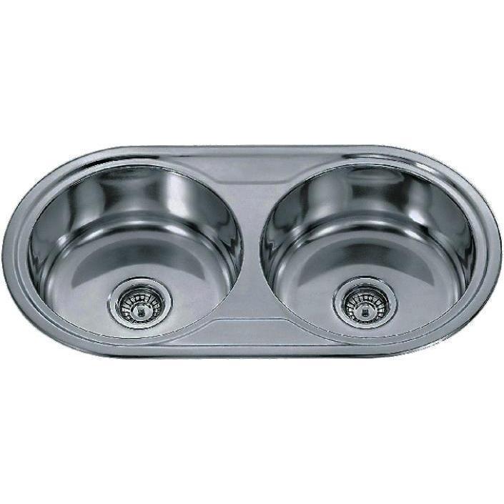 Sink Drop In Double Bowl Round-Sinks-Africano-diyshop.co.za